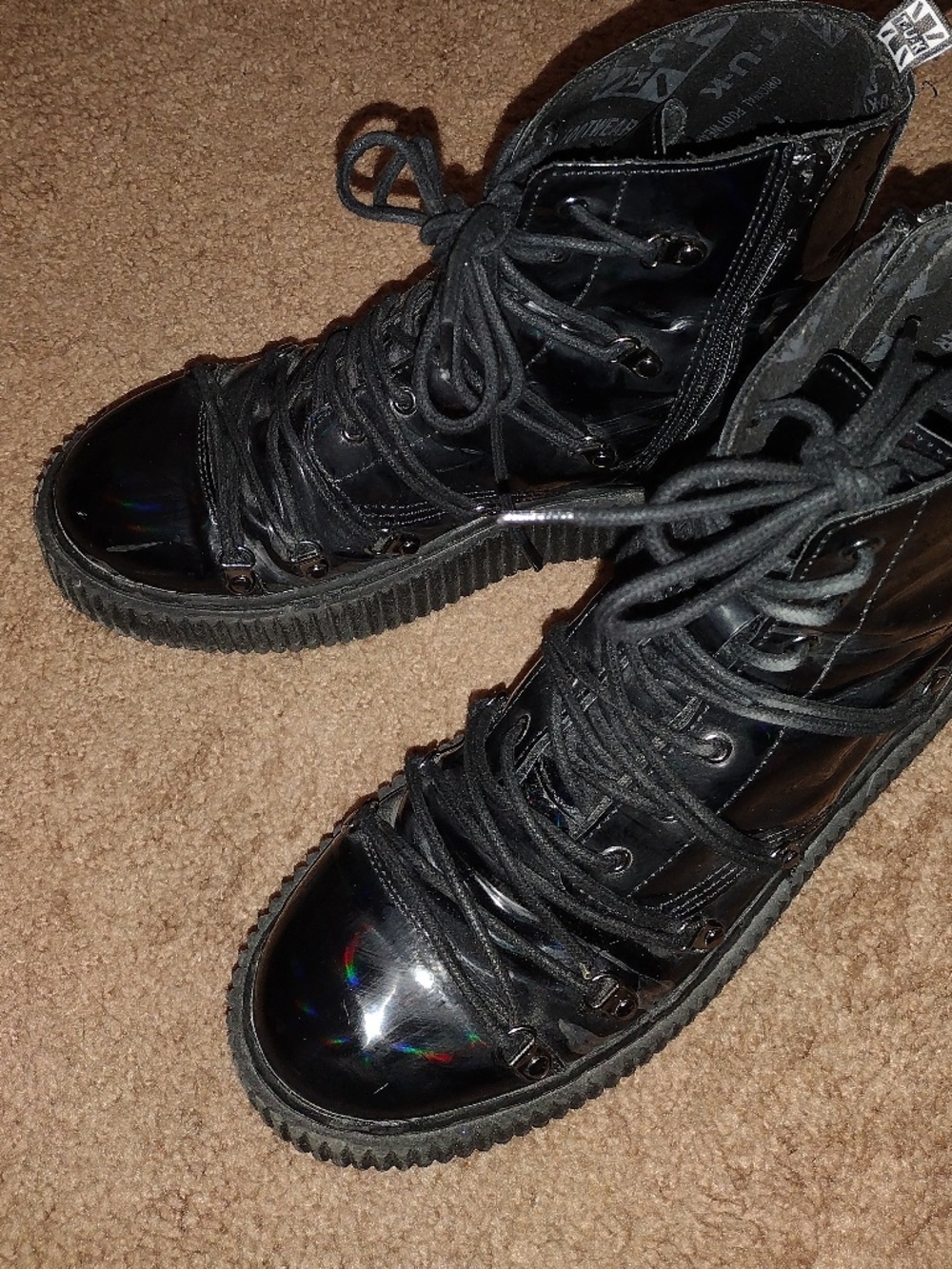 TUK Laced Up Creeper Boots - Picture 4 of 10